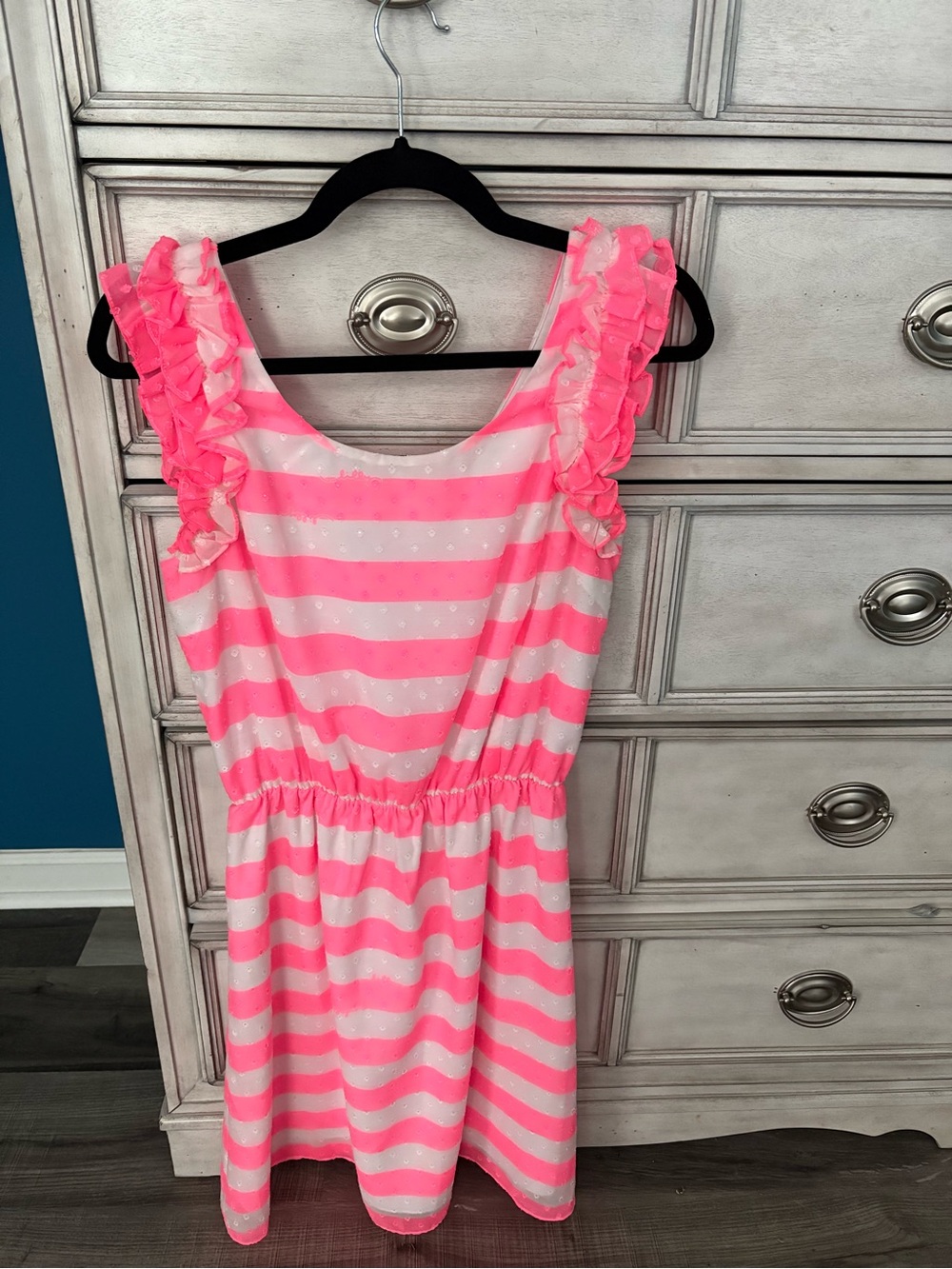 Lilly Pulitzer Pink and White Sleeveless Stripe Dress